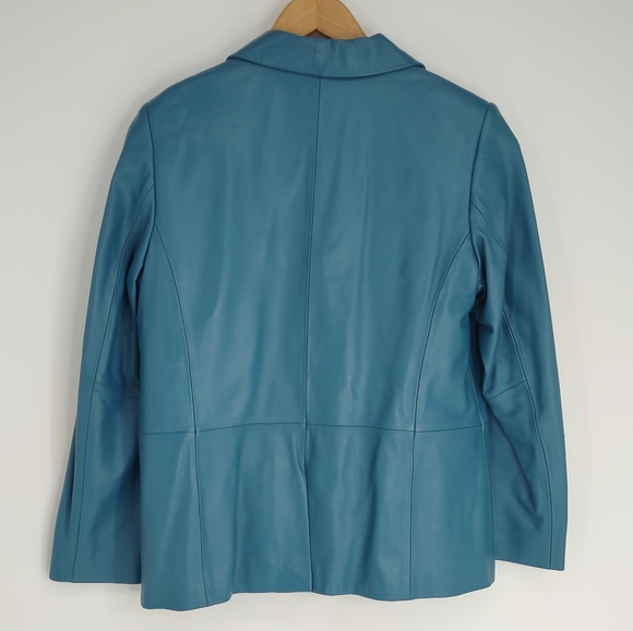 Pendleton NEW Leather Turquoise Jacket - Picture 7 of 7
